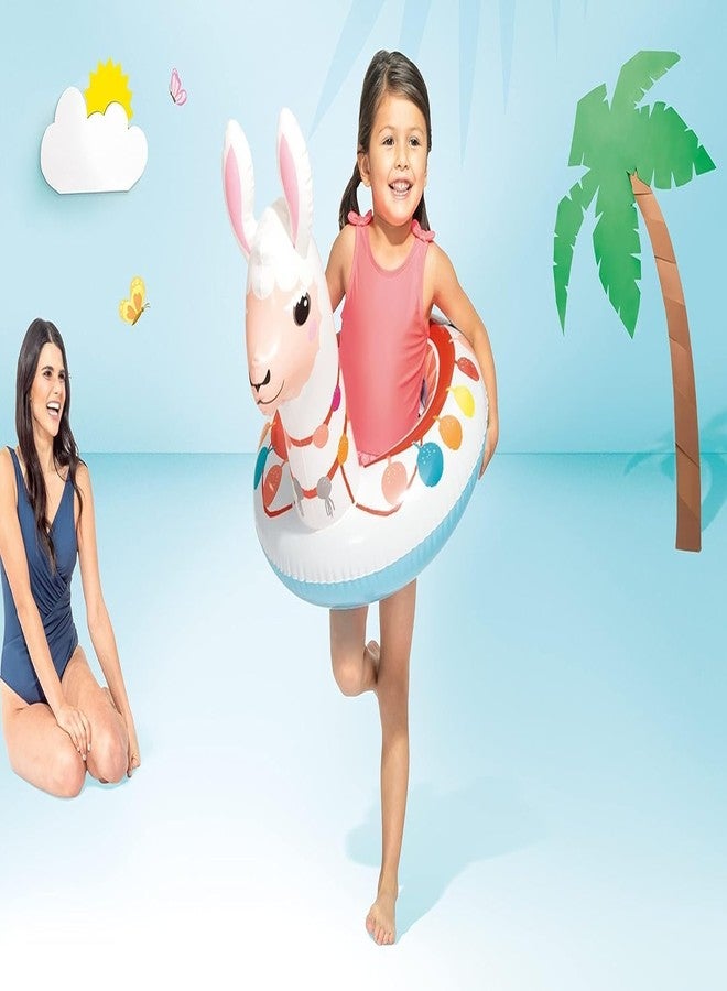 KidsZeeNie® Inflatable Swimming Ring for Kids 3-6 Yrs | Cute Big Animal Pool Floater | Water Play Swim Trainer for Toddlers| Learning Anti-Flip Tube for Boys & Girls | Pool Party Float (33IN) (Any 1) - Image 5